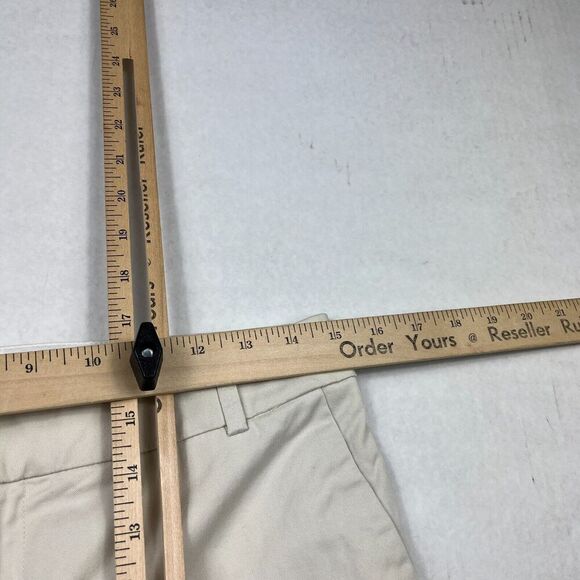Club Monaco Womens Crop Chino Pants Beige Mid Rise Work Casual Trousers Size 6 - Picture 10 of 13